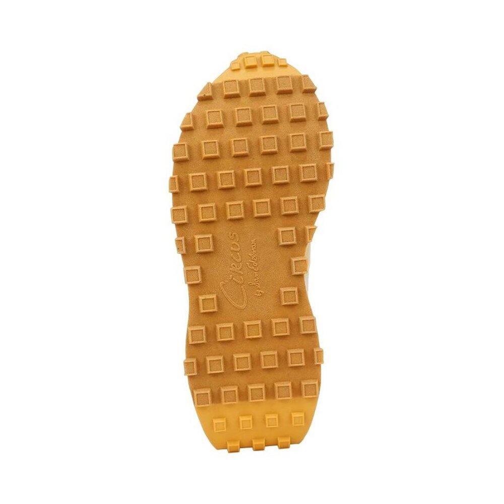 Devyn Yellow White Lace Up Sneakers