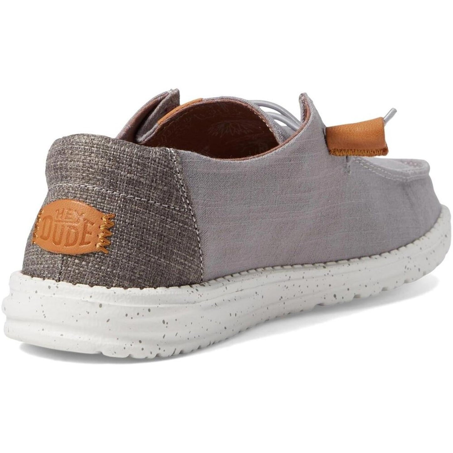 Wendy Grey Washed Canvas Slip-On Casual Shoes