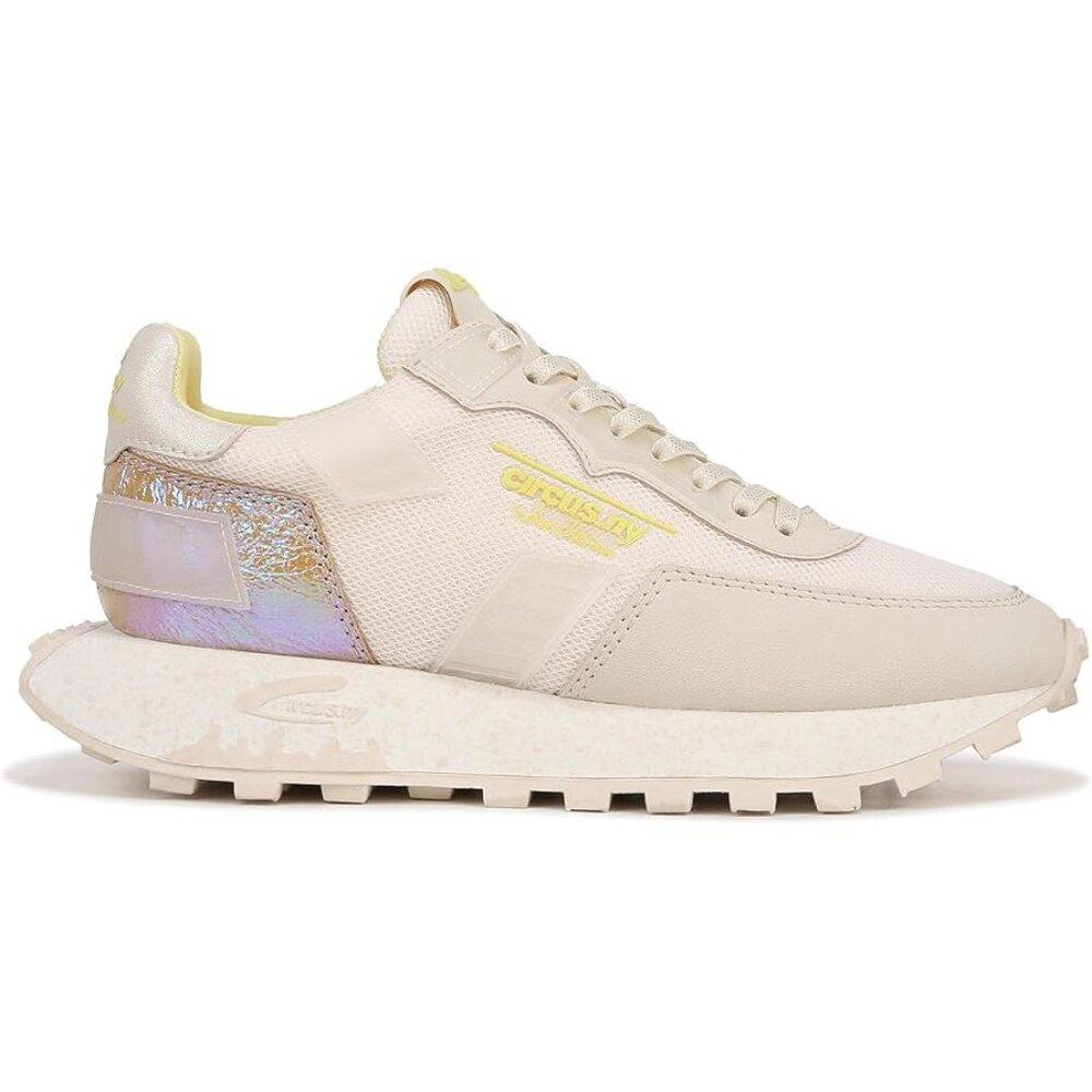 Devyn Cream Multi Lace Up Sneakers