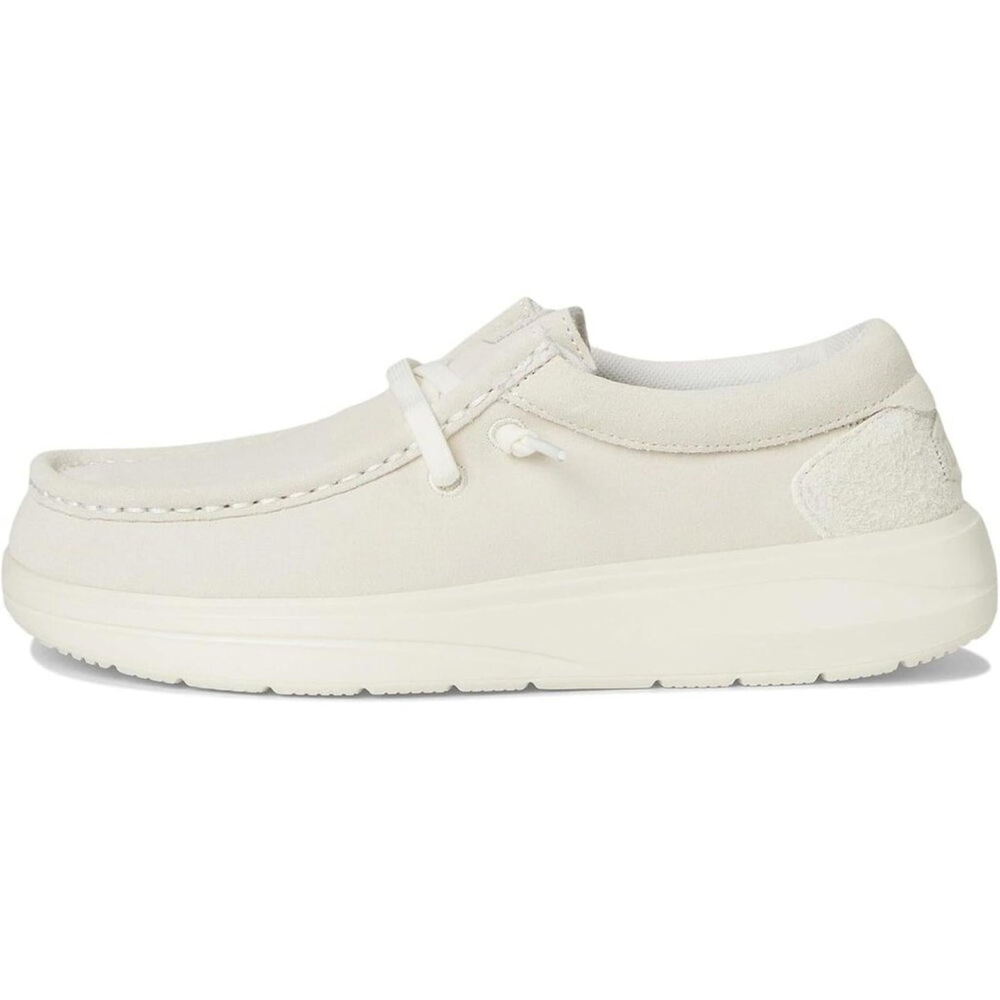 Wendy Ivory COMF Suede Lace Up Casual Shoes