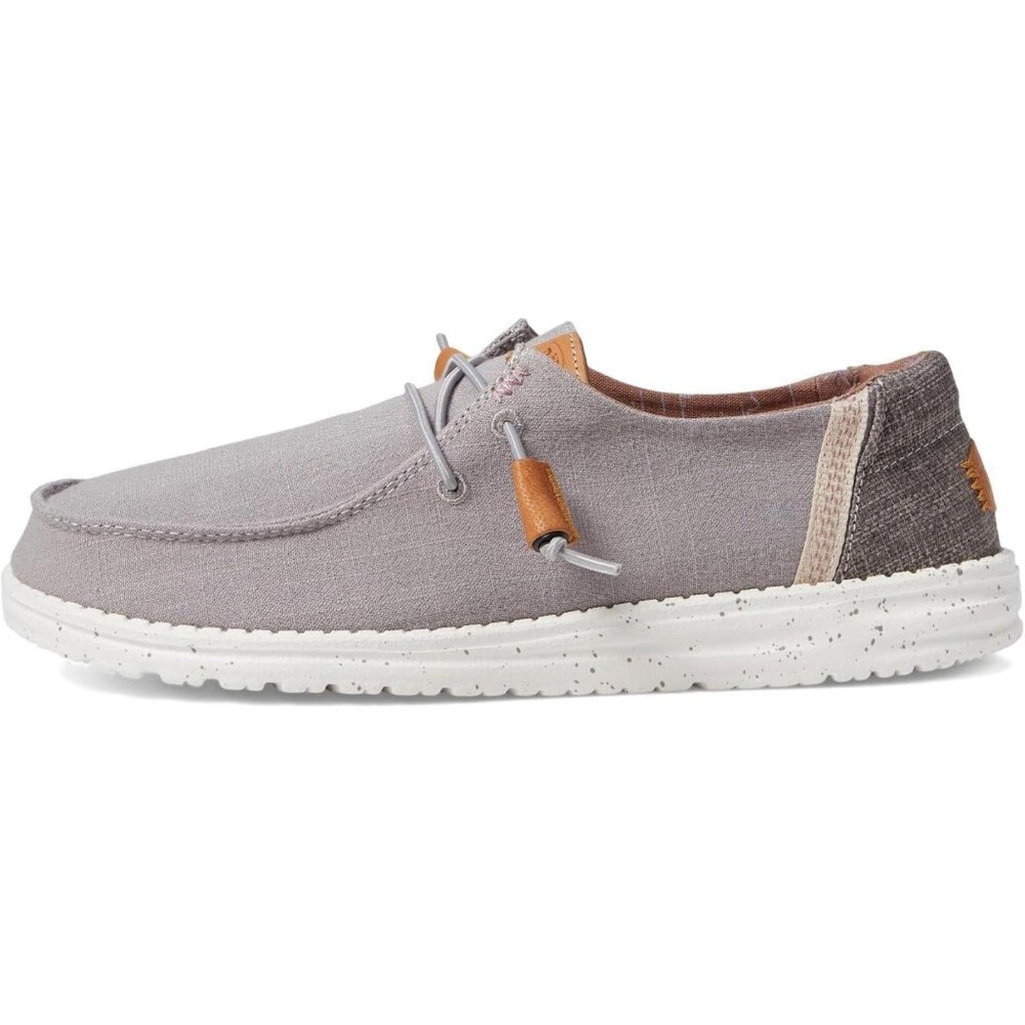 Wendy Grey Washed Canvas Slip-On Casual Shoes