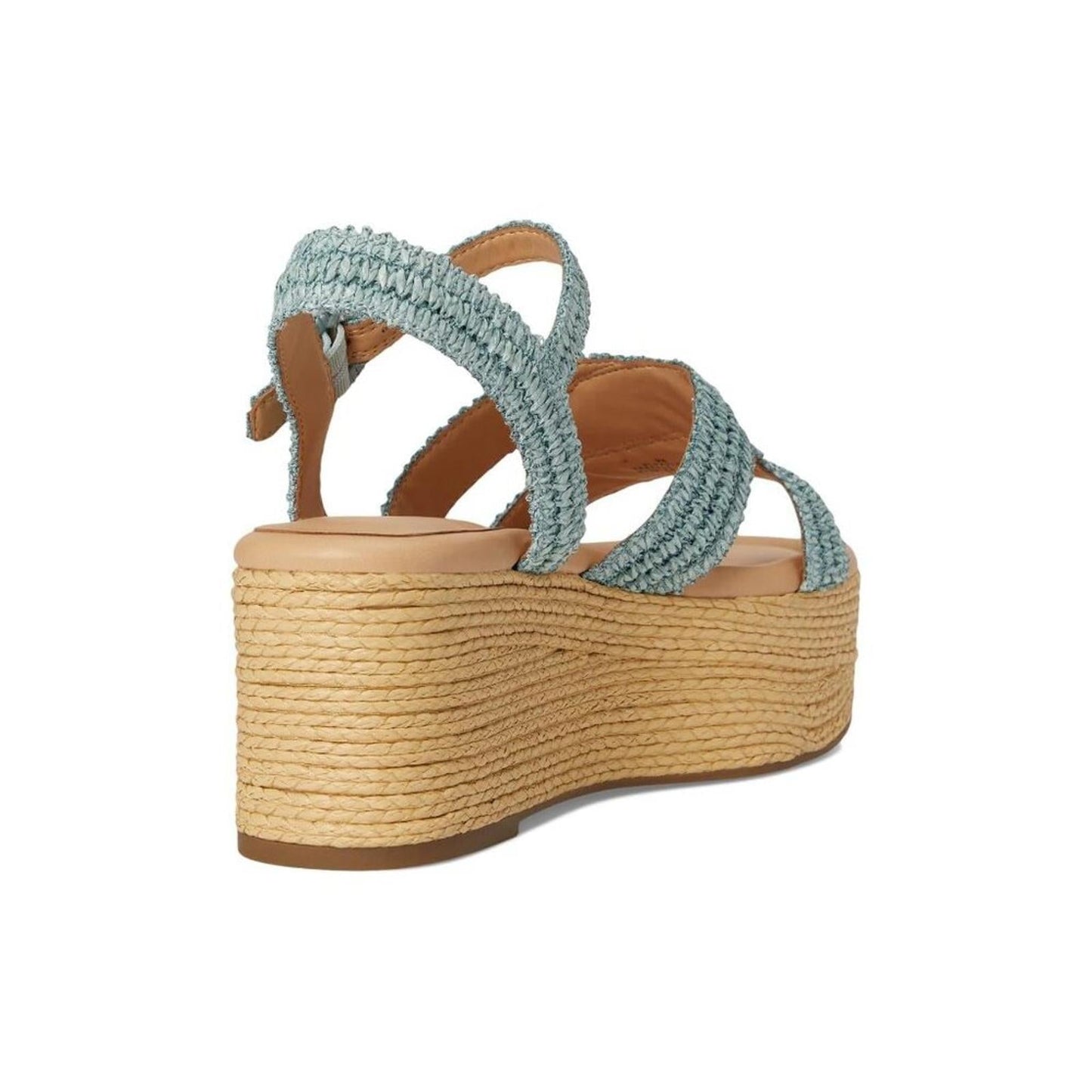 Payley Blue Wedge Platform Sandals