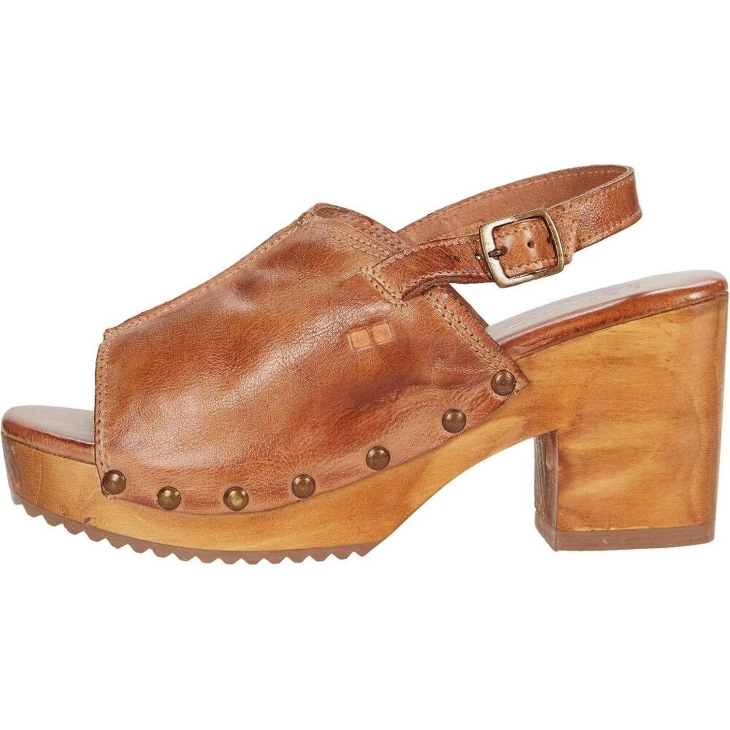 Marie Tan Dip-Dye Leather Heeled Sandals