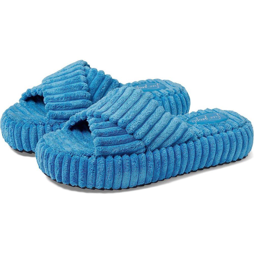 Free People Sandals Two Days In Ibiza Blue Platforms