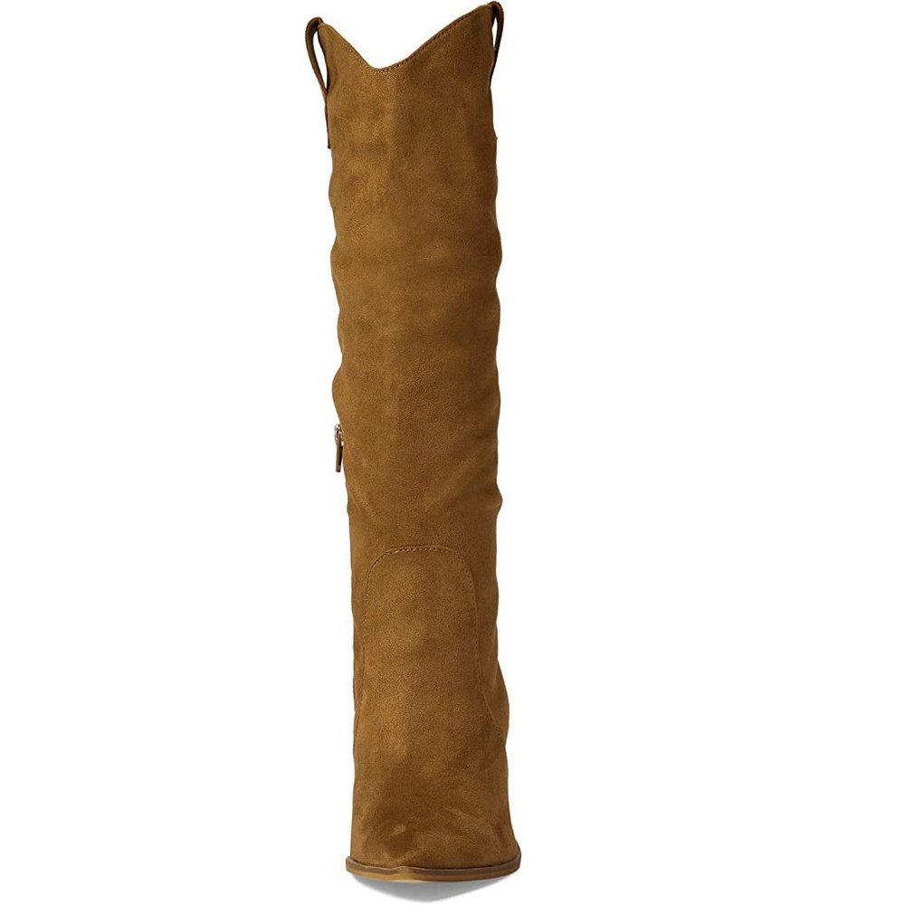 Charming Tan Knee Hight Western Boots