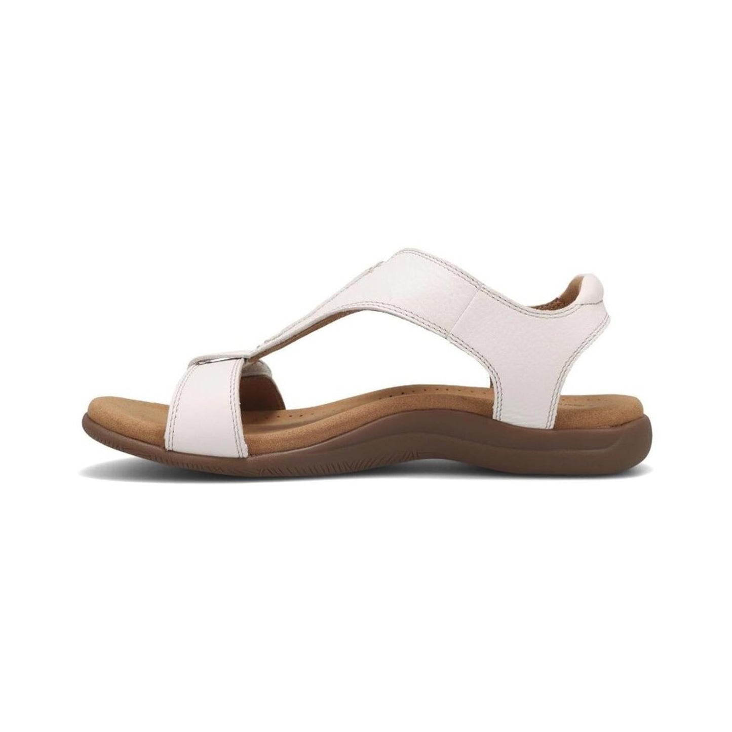 The Show White Leather Sandals