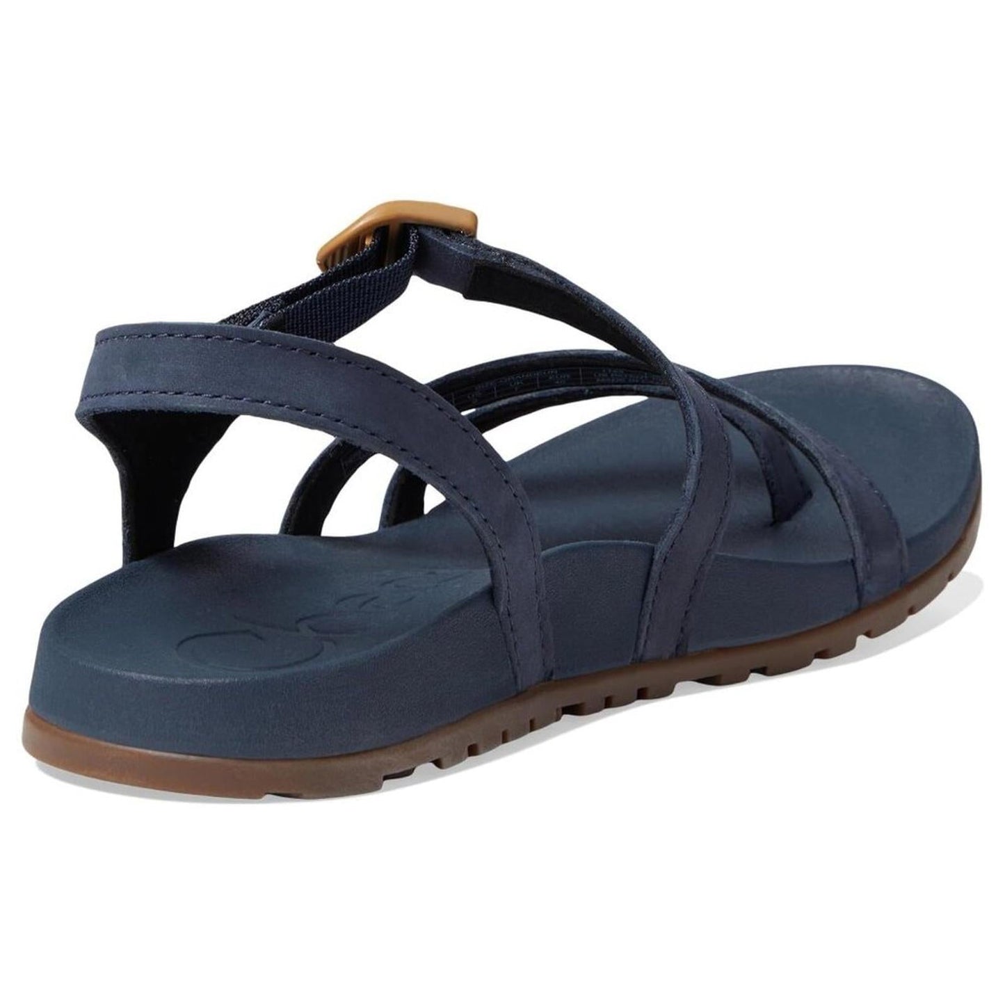 Lowdown Navy Leather Strappy Sandals
