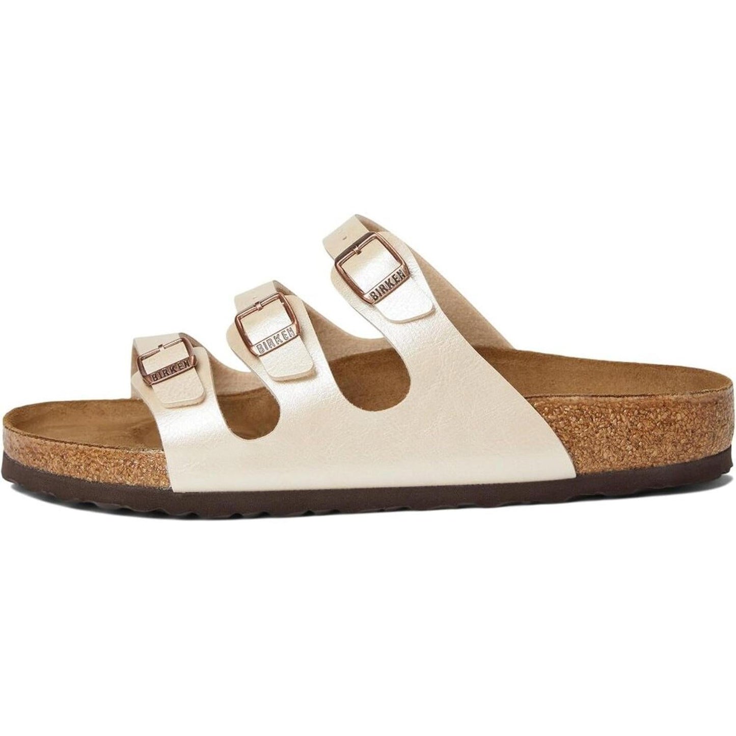 Florida Graceful Pearl White Birko Flor Sandals