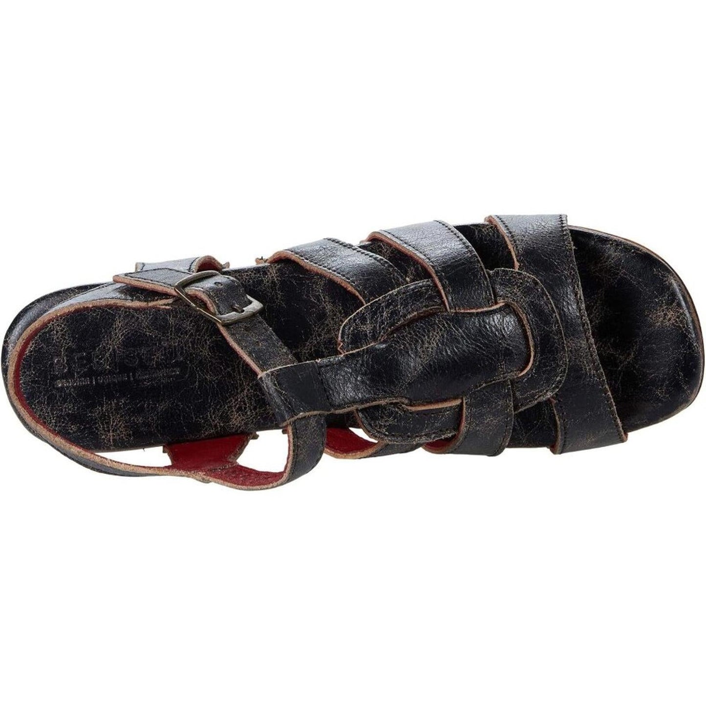 Fabiola Black Lux Leather Clog Sandals