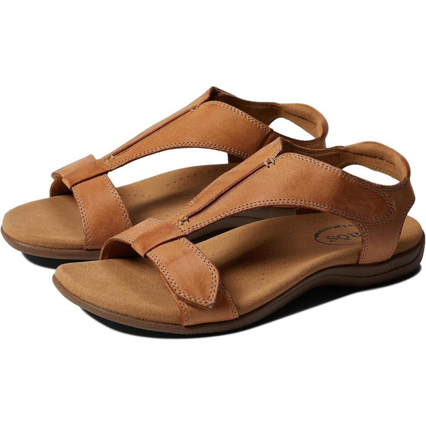 The Show Caramel Leather Sandals
