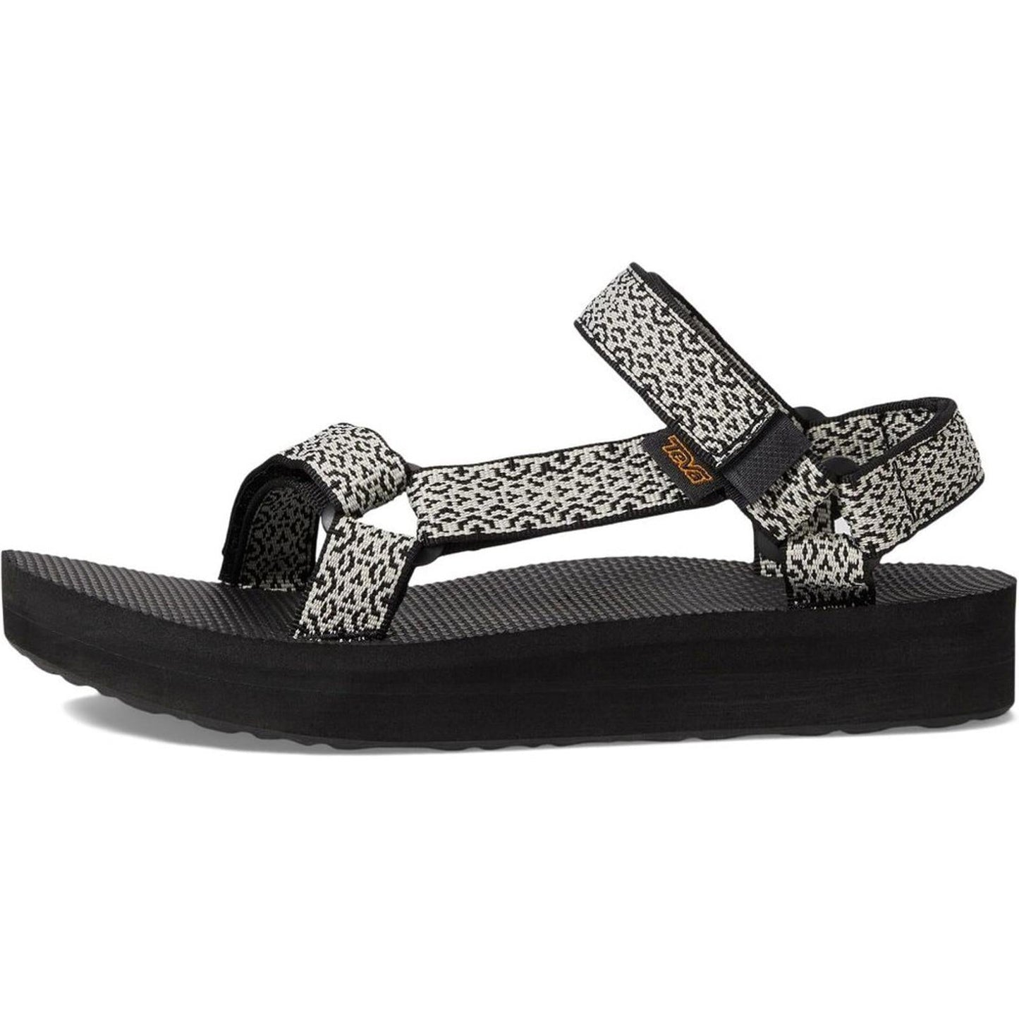Midform Universal Boho White Black Strap Sandals