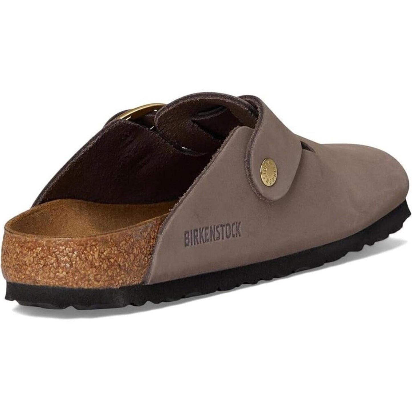 Boston Big Buckle Faded Purple Suede Clogs