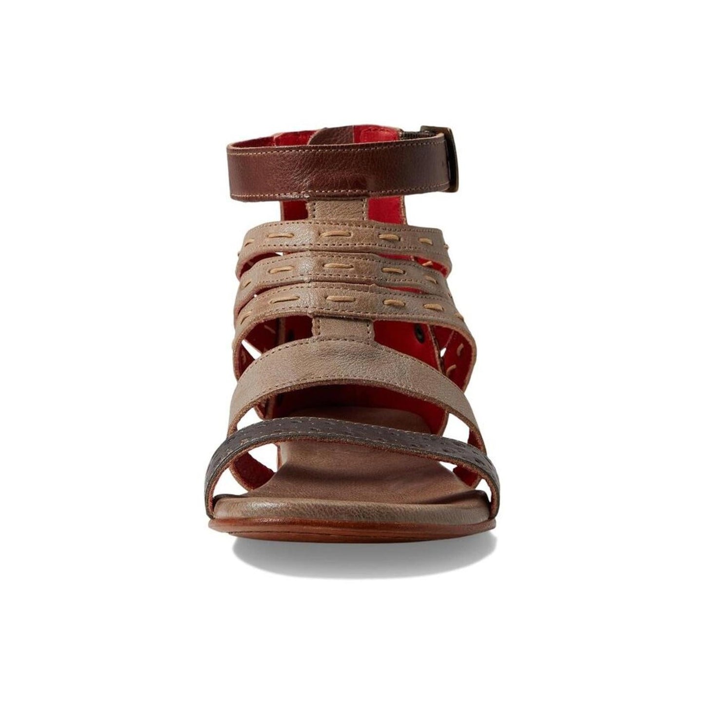 Artemis Starry Night Rustic Leather Strappy Flat Sandals