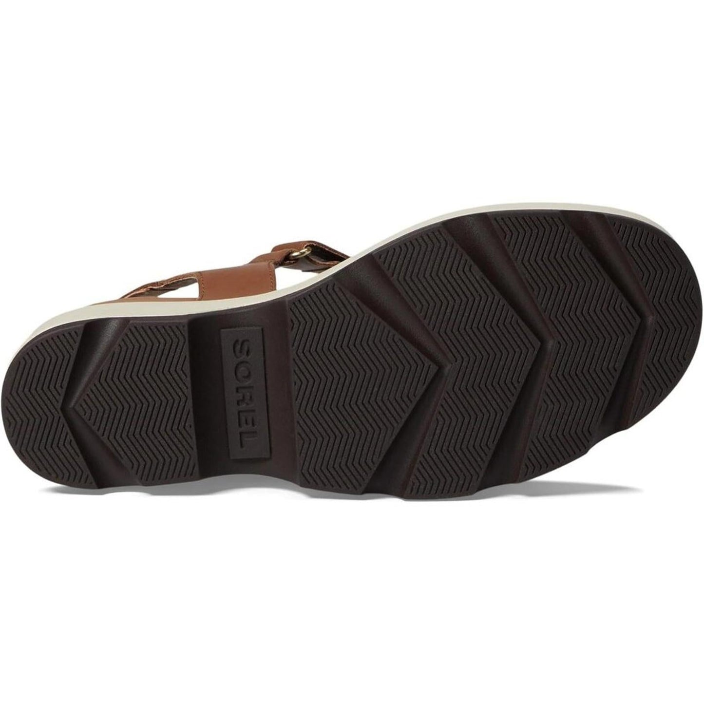 Joanie IV Tan Leather Y Strap Wedge Sandals