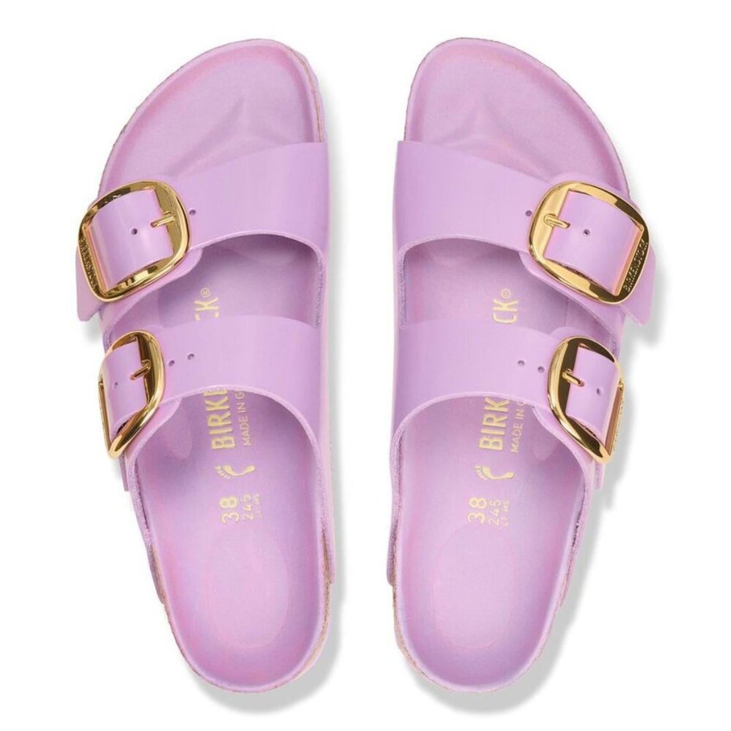 Arizona High Shine Crocus Buckle Sandals