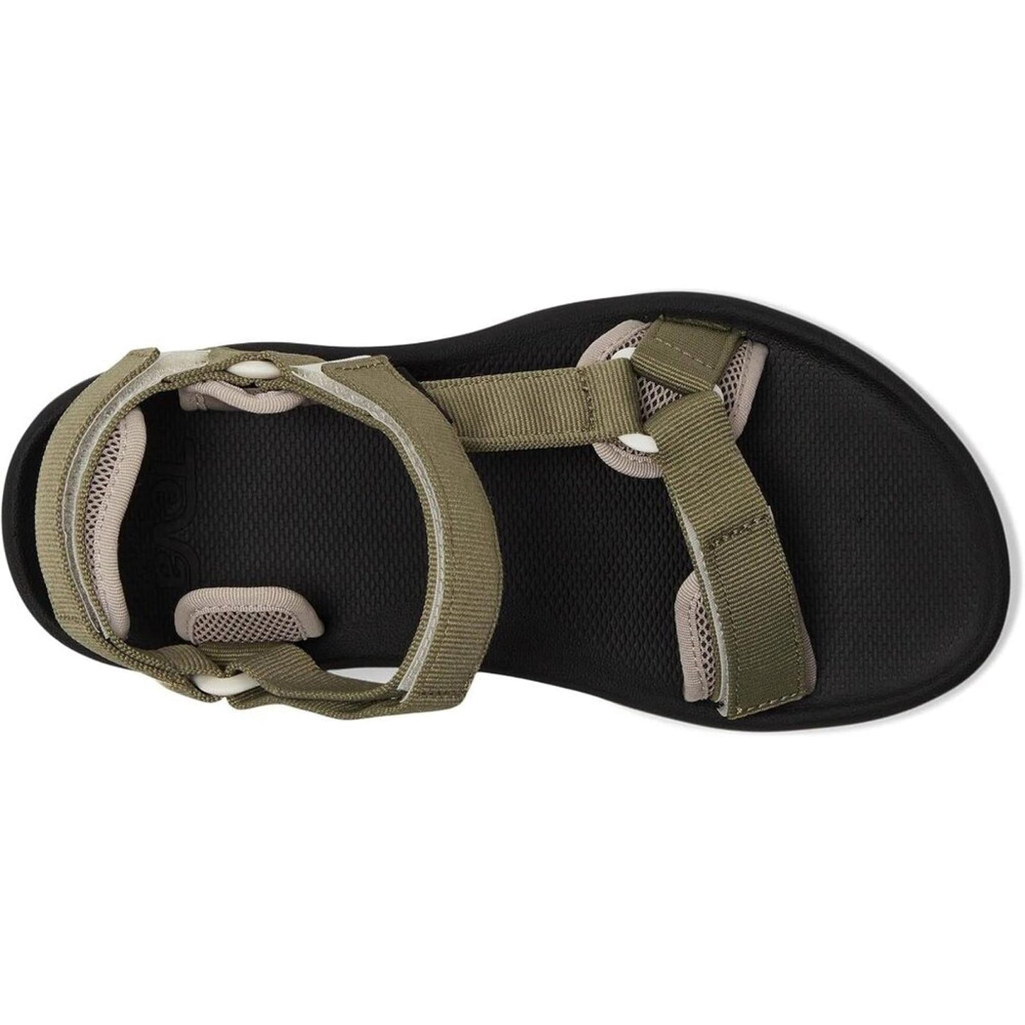 Hydratek Burnt Olive Black Strap Sandals