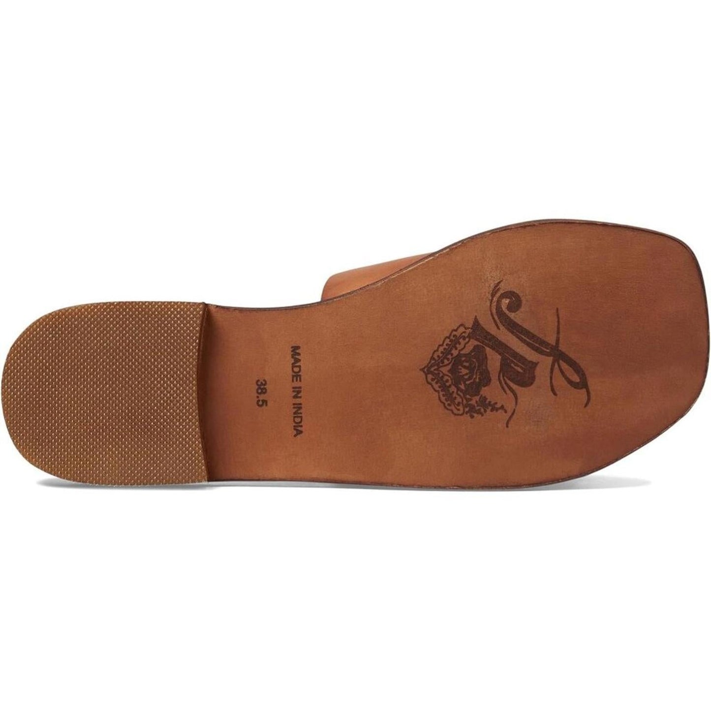 Verona Tan Leather Flat Sandals