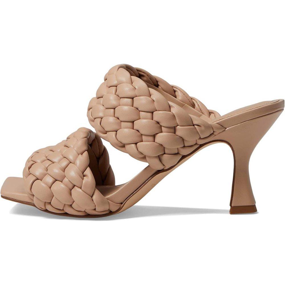 Toree Latte Braided Heeled Sandals
