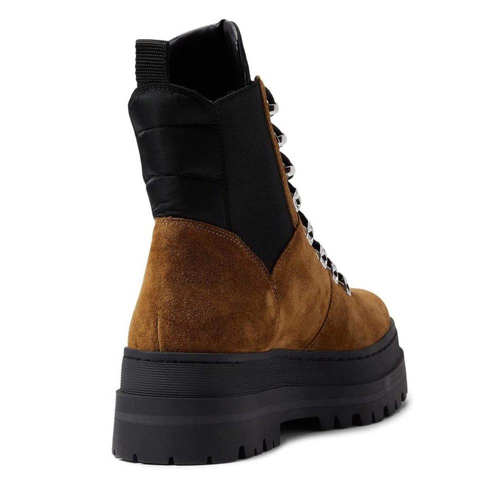 Plune Lace Up Leather Boots