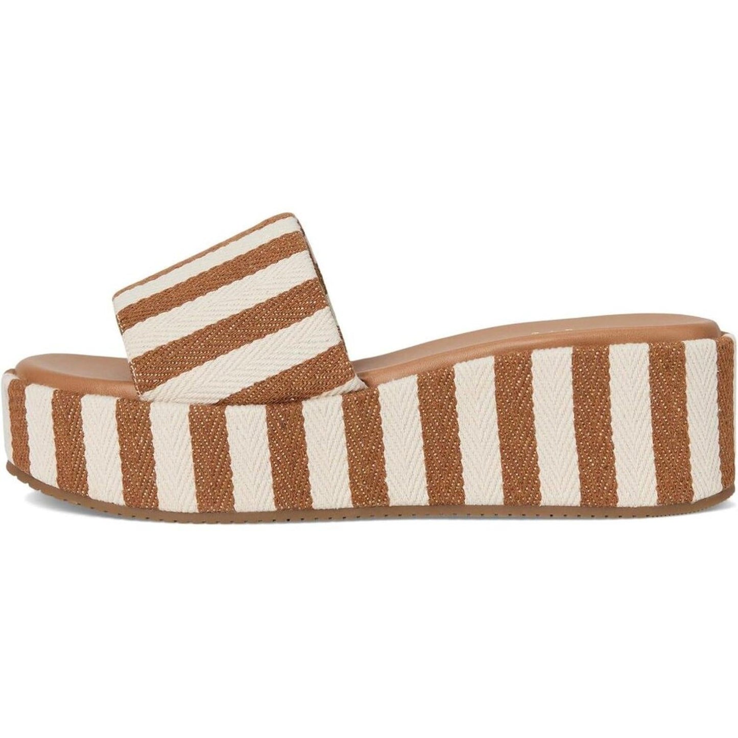 Daylin Dark Natural Stripe Wedge Sandals