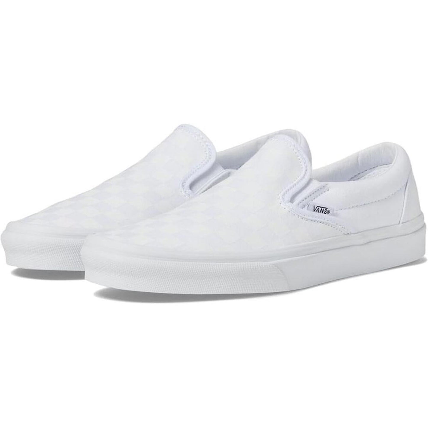 Classic True White Checkerboard Slip On Sneakers