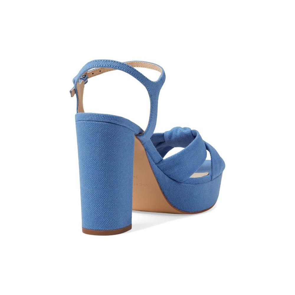 Deren Blue Heeled Sandals