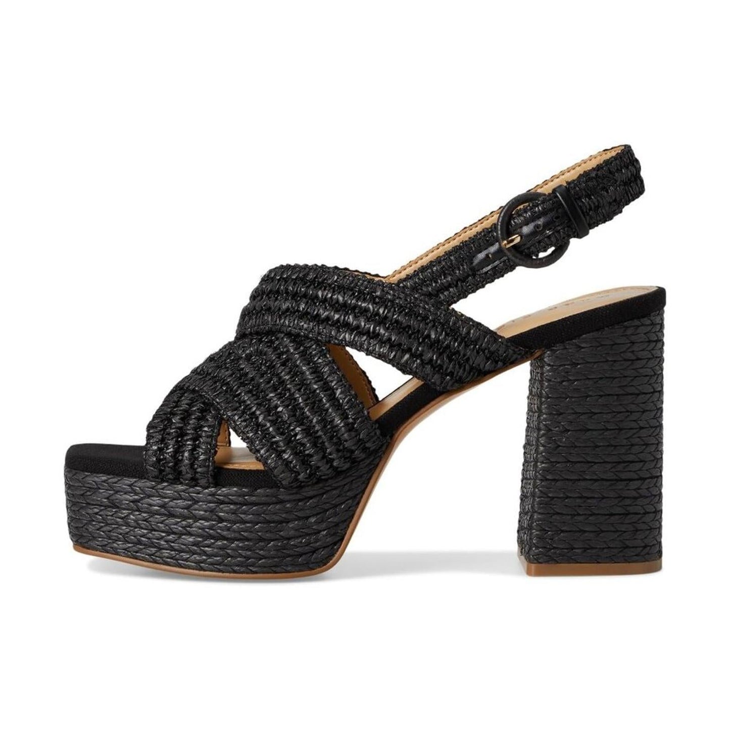 Caddy Black Heeled Sandals