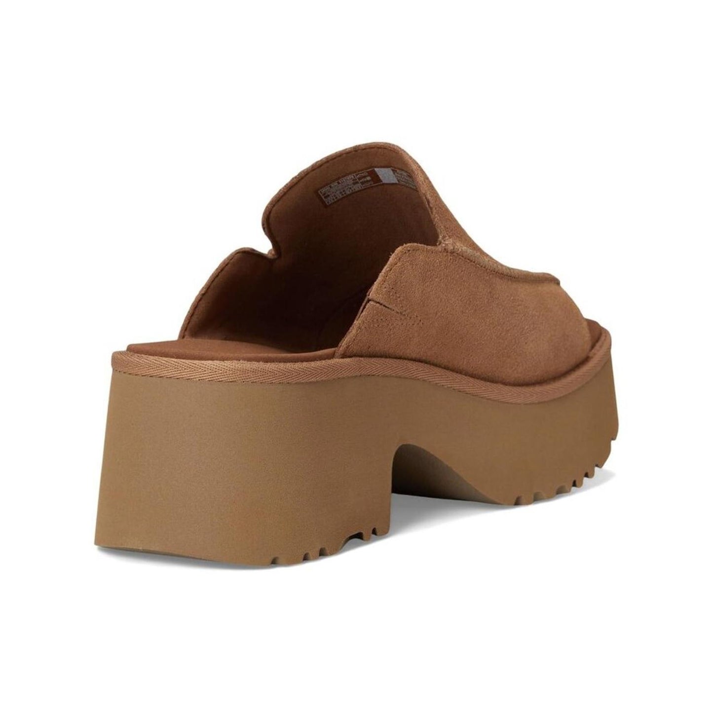 New Heights Chestnut Suede Slide Sandals