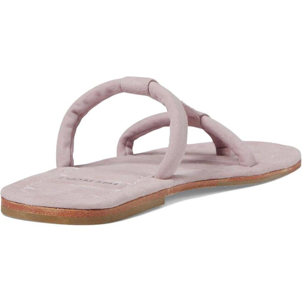 Hadden Pink Leather Quilted Flats