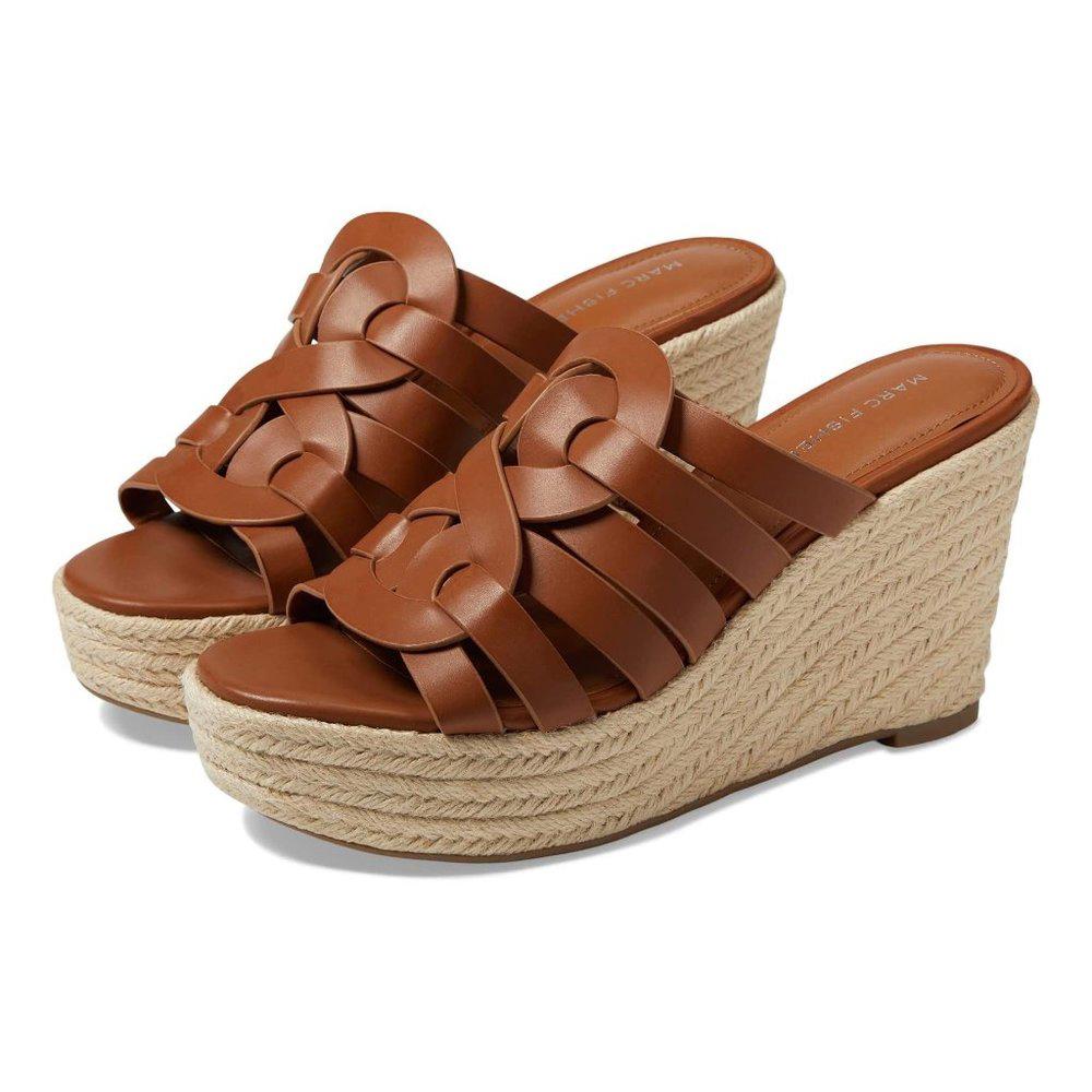 Cazzie Dark Brown Wedge Sandals