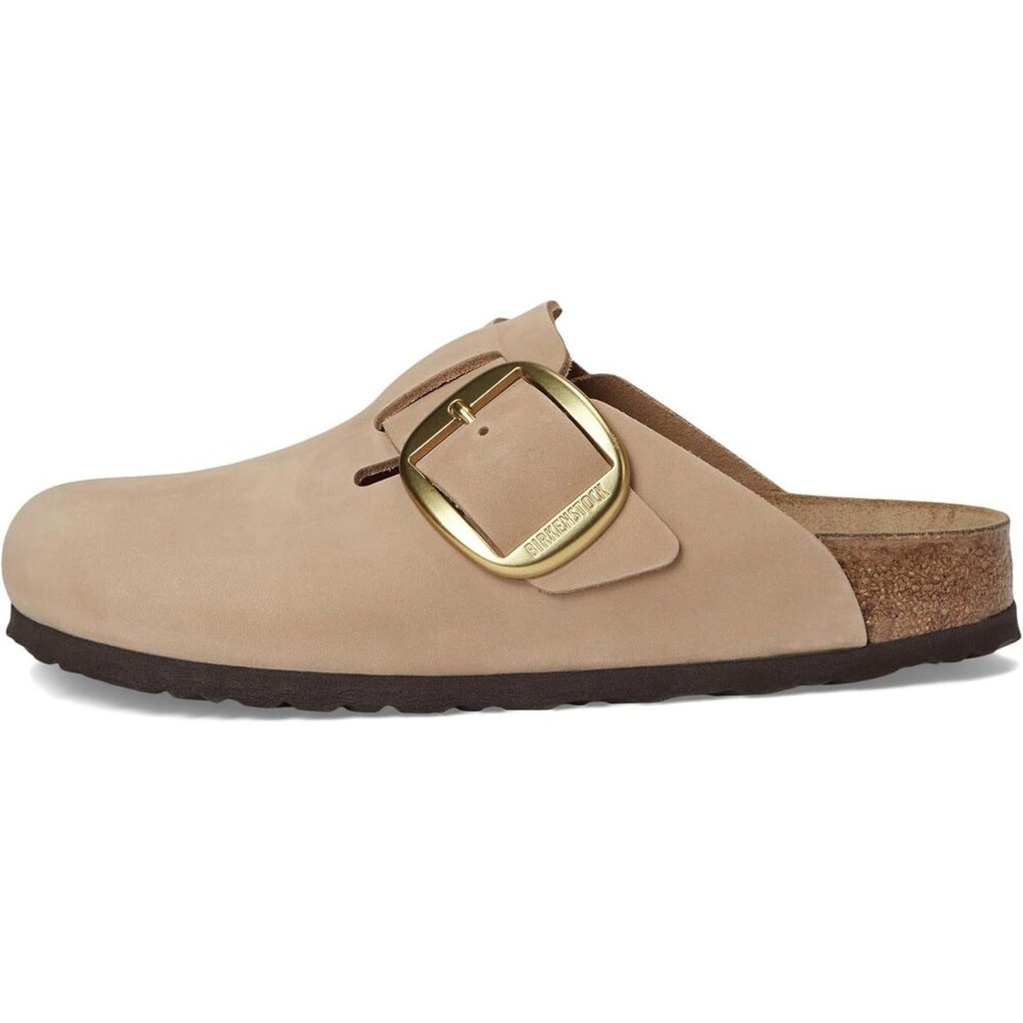 Boston Big Buckle Sandcastle Nubuck Leather Clogs