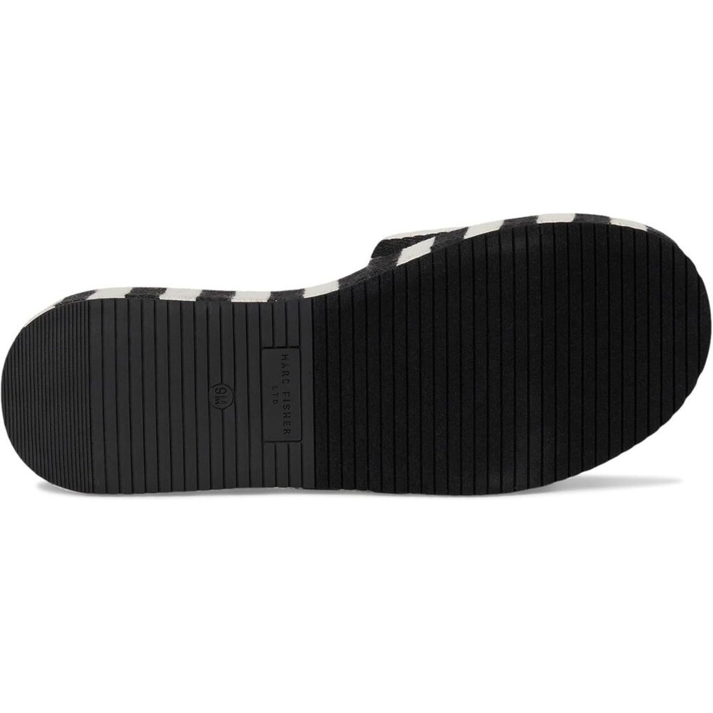 Daylin Black Stripe Wedge Sandals