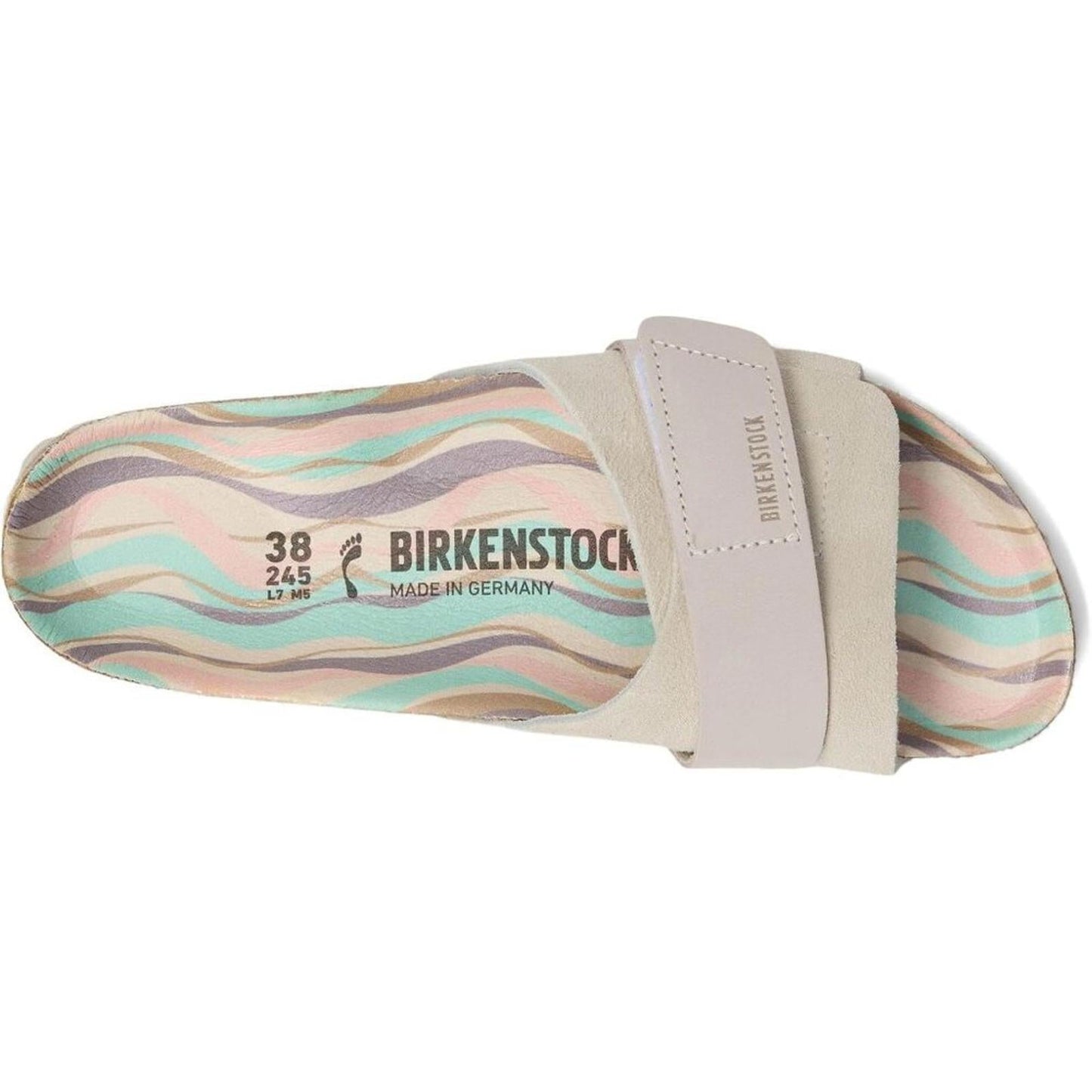 Oita Antique White Printed Footbed Sandals