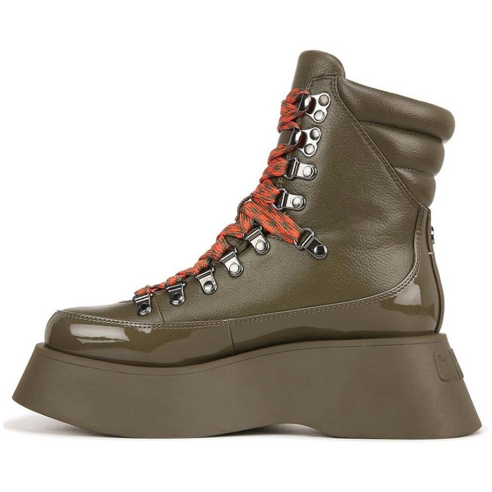 Gail Dark Moss Lace Up Boots