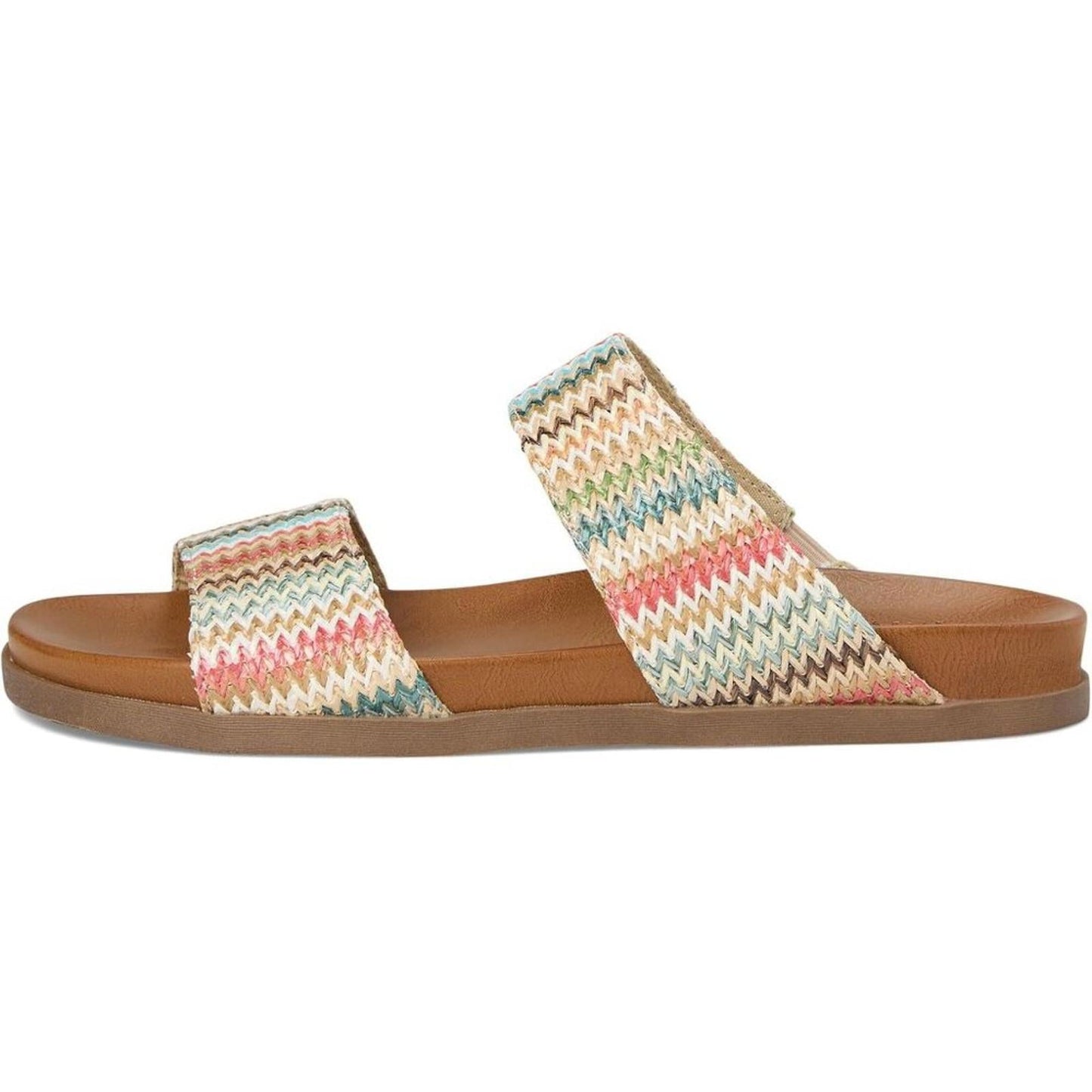 Leah Multi Faux Raffia Sandals