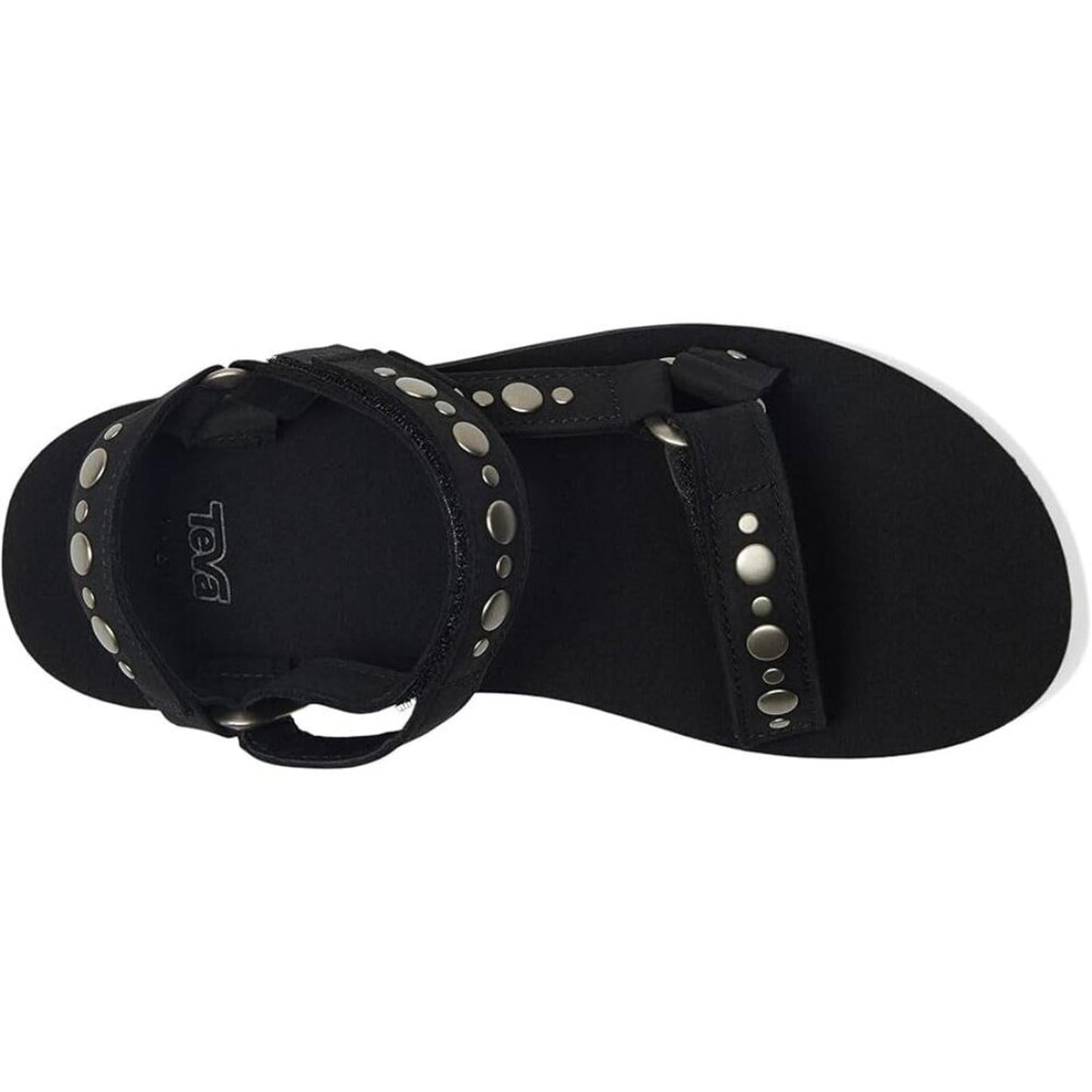 Midform Universal Black Studded Strap Sandals