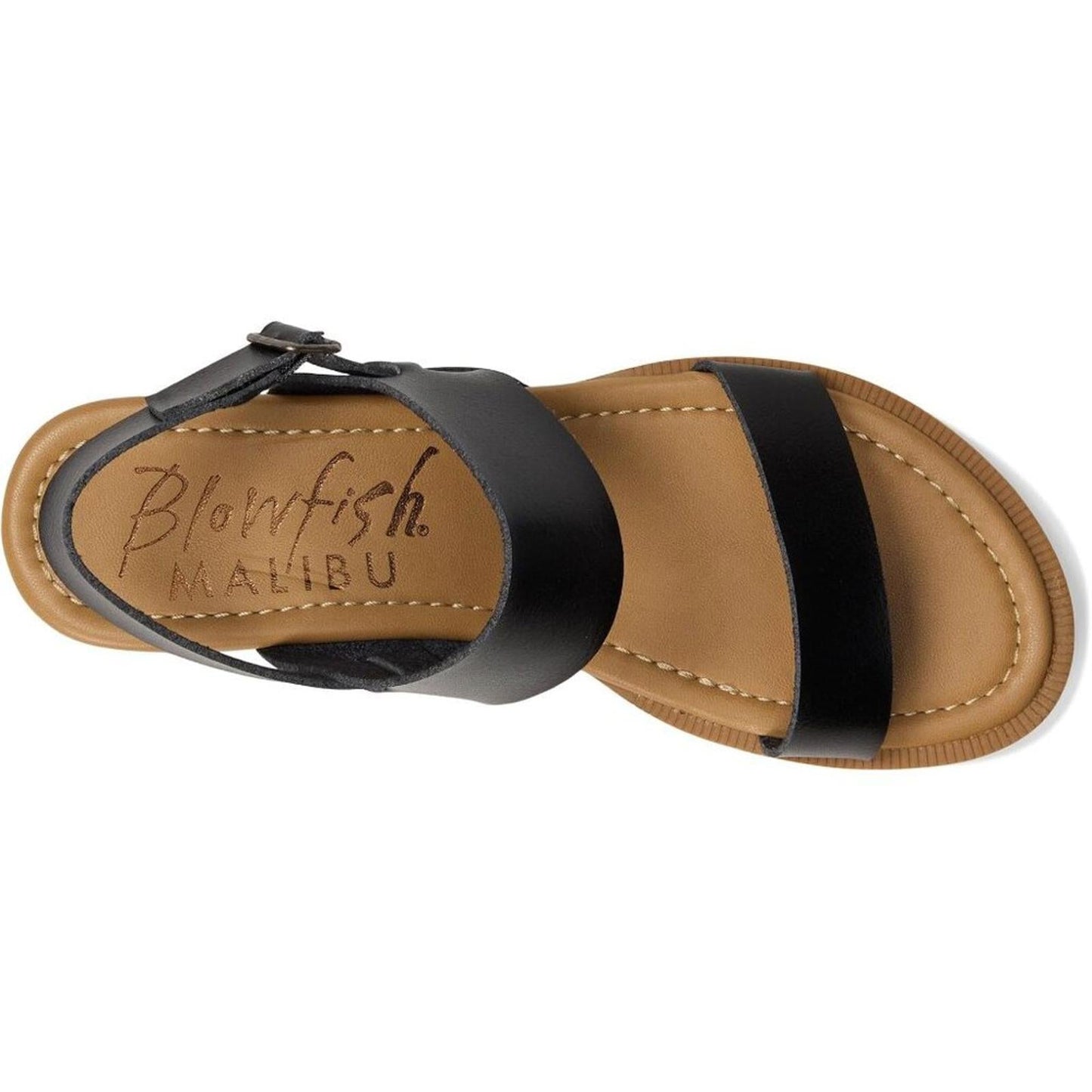 Arcadia Black Heel Strap Sandals