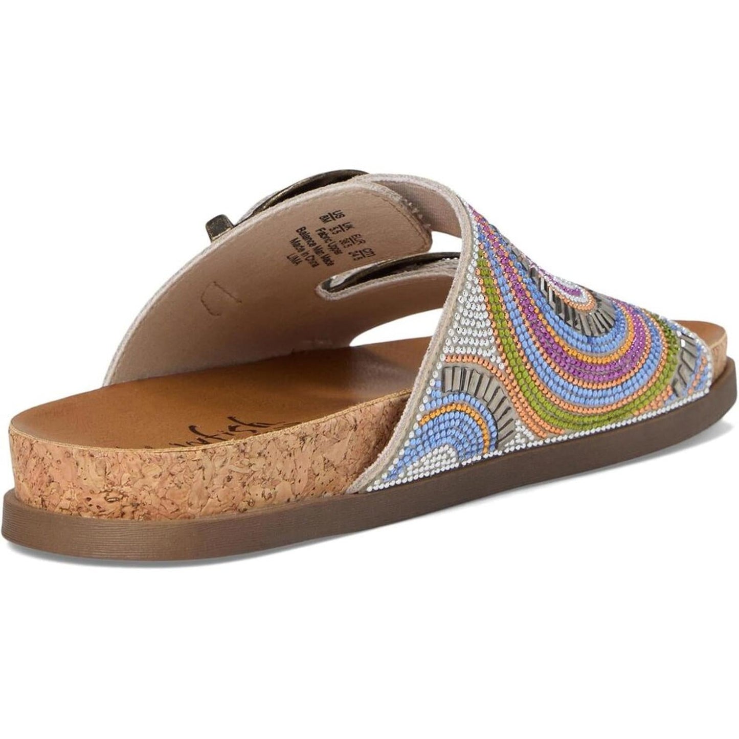 Lima Bright Multi Bead Embellished Sandals