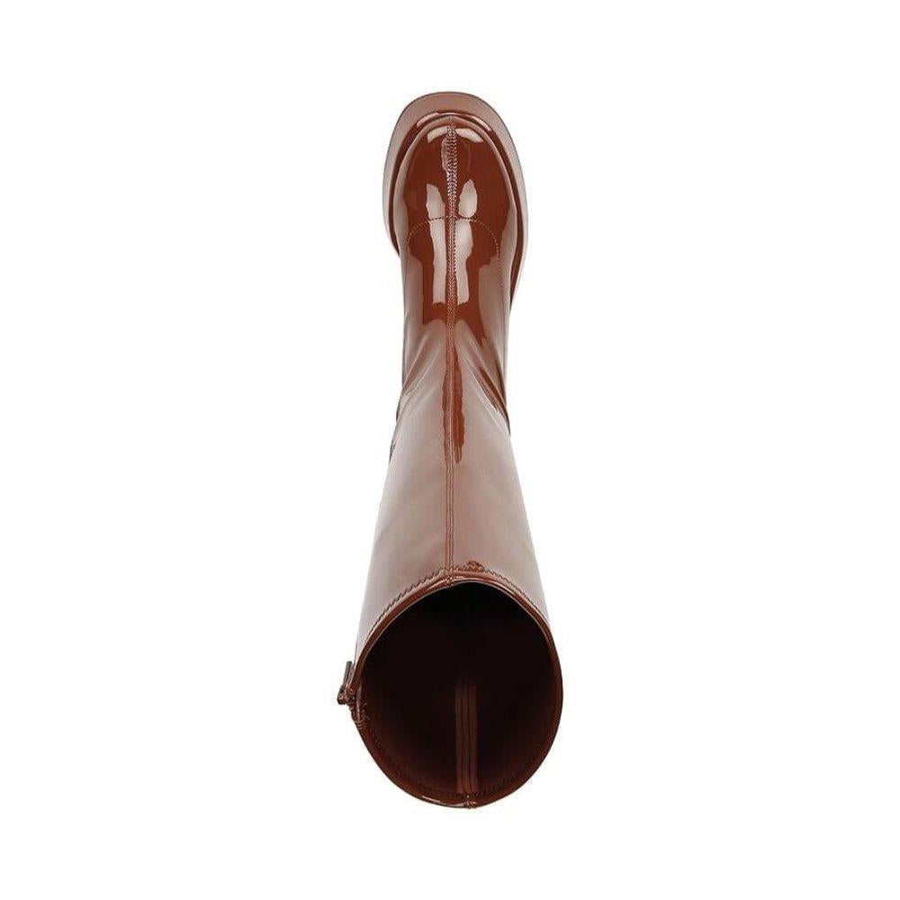 Kimberly Brown Patent Knee High Boot