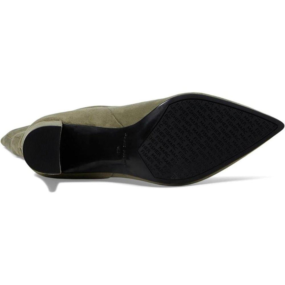 Galley Green Slouchy Heeled Booties