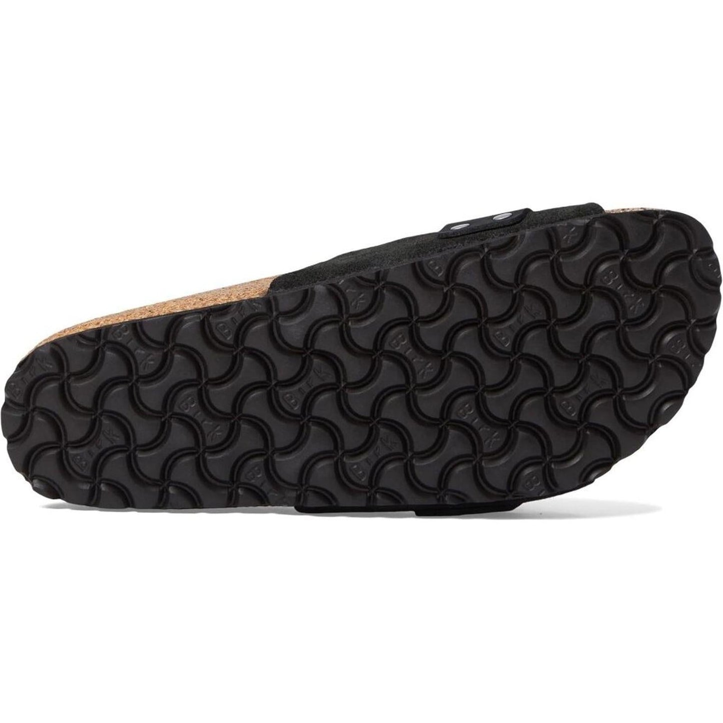 Oita Black Suede Slide Sandals