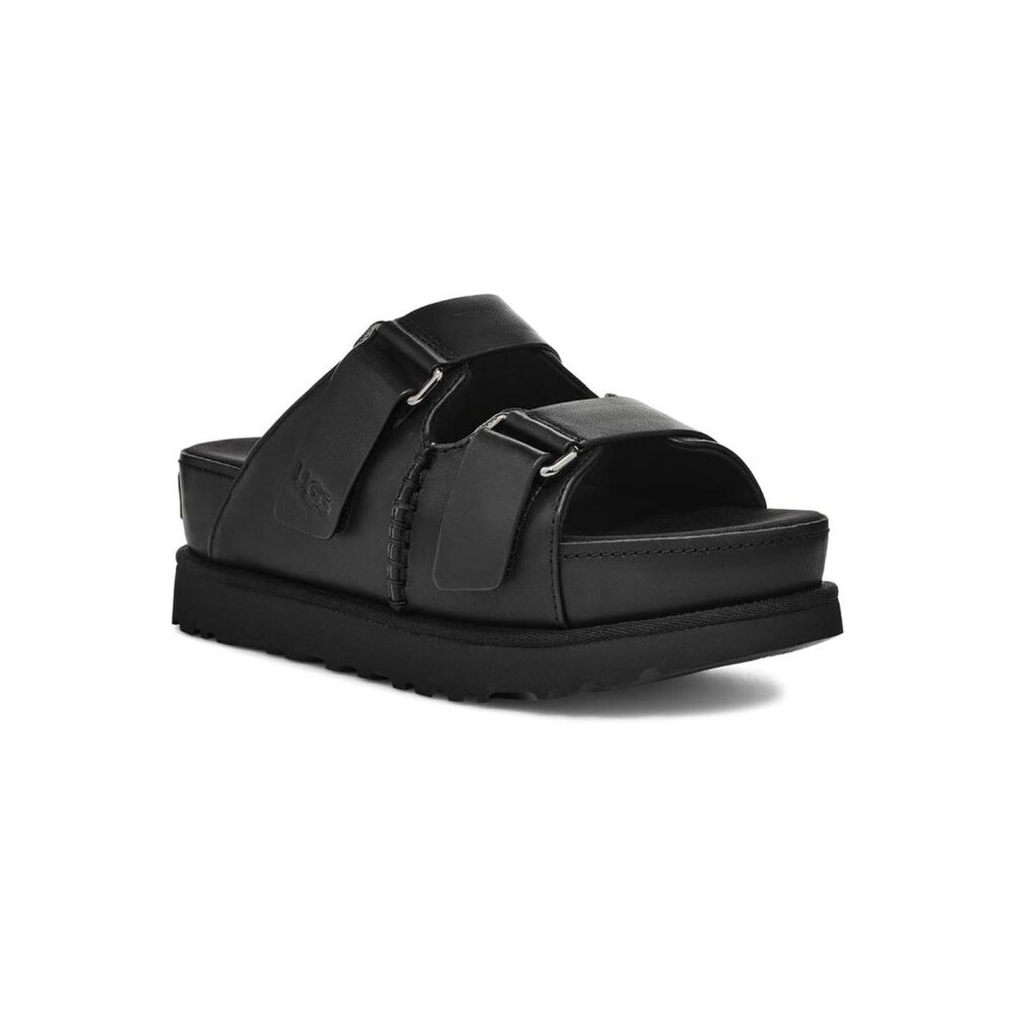 Goldenstar Black Hi Slide Sandals