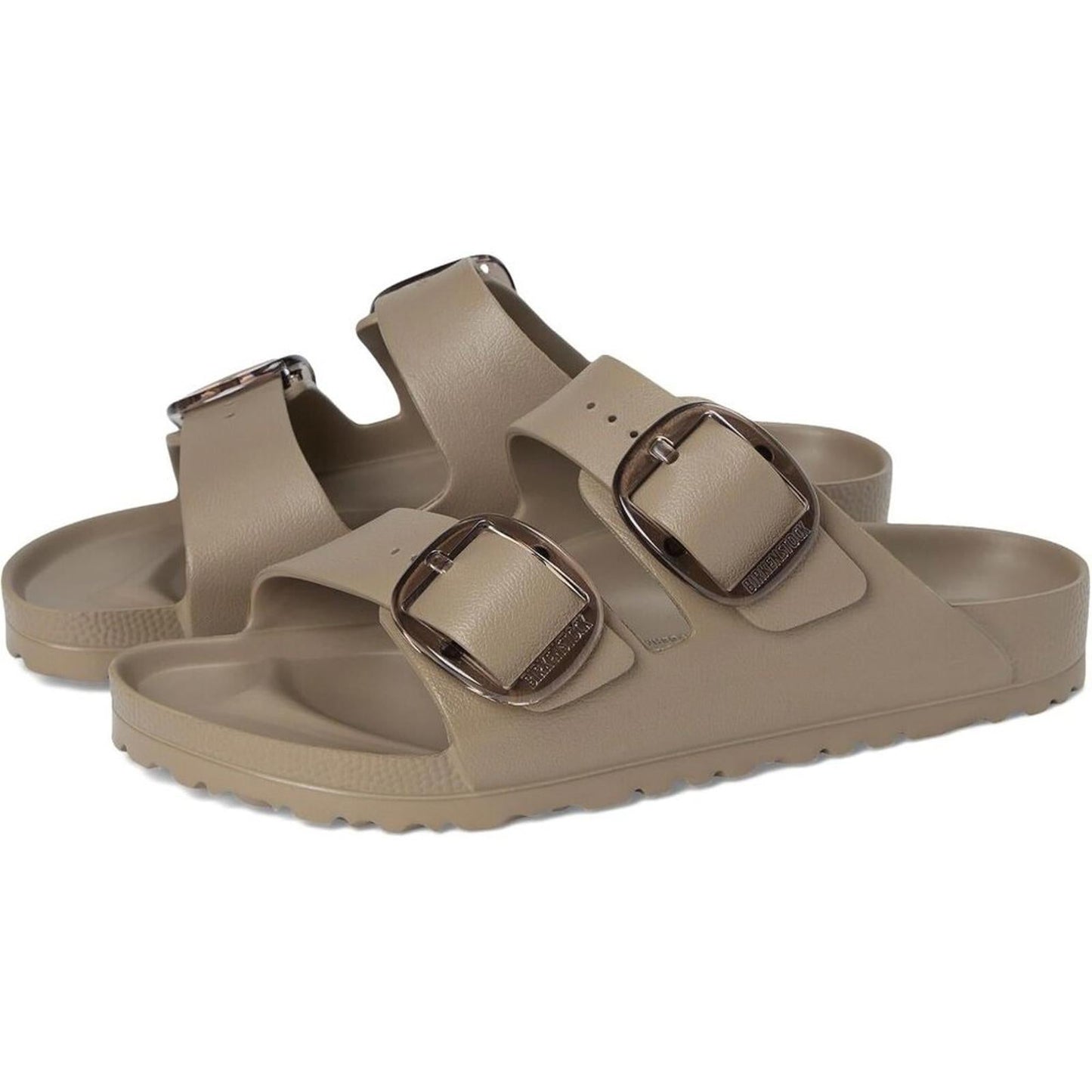 Arizona Big Buckle Gray Taupe Eva Sandals