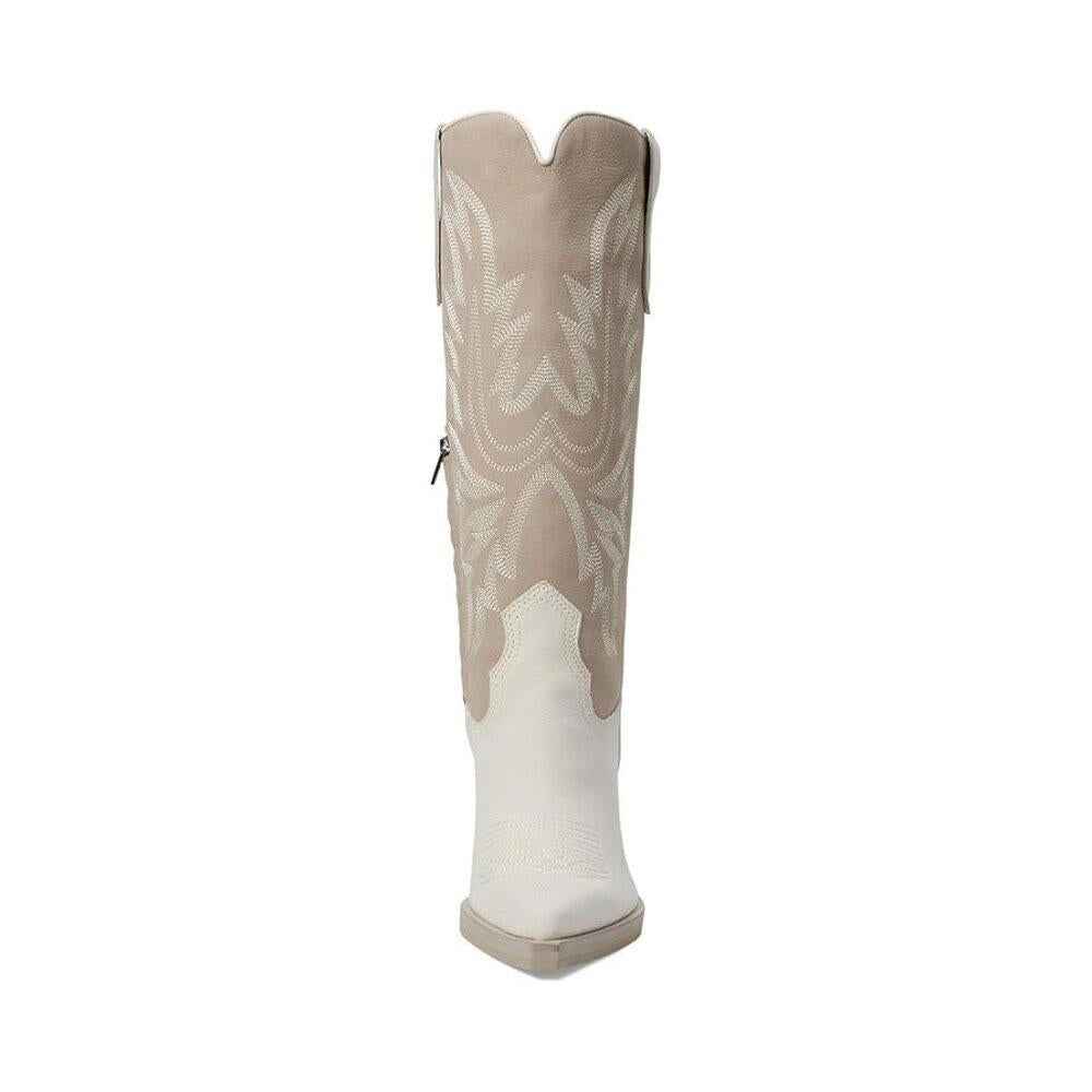 Blanch Taupe Multi Leather Western Cowboy Boot