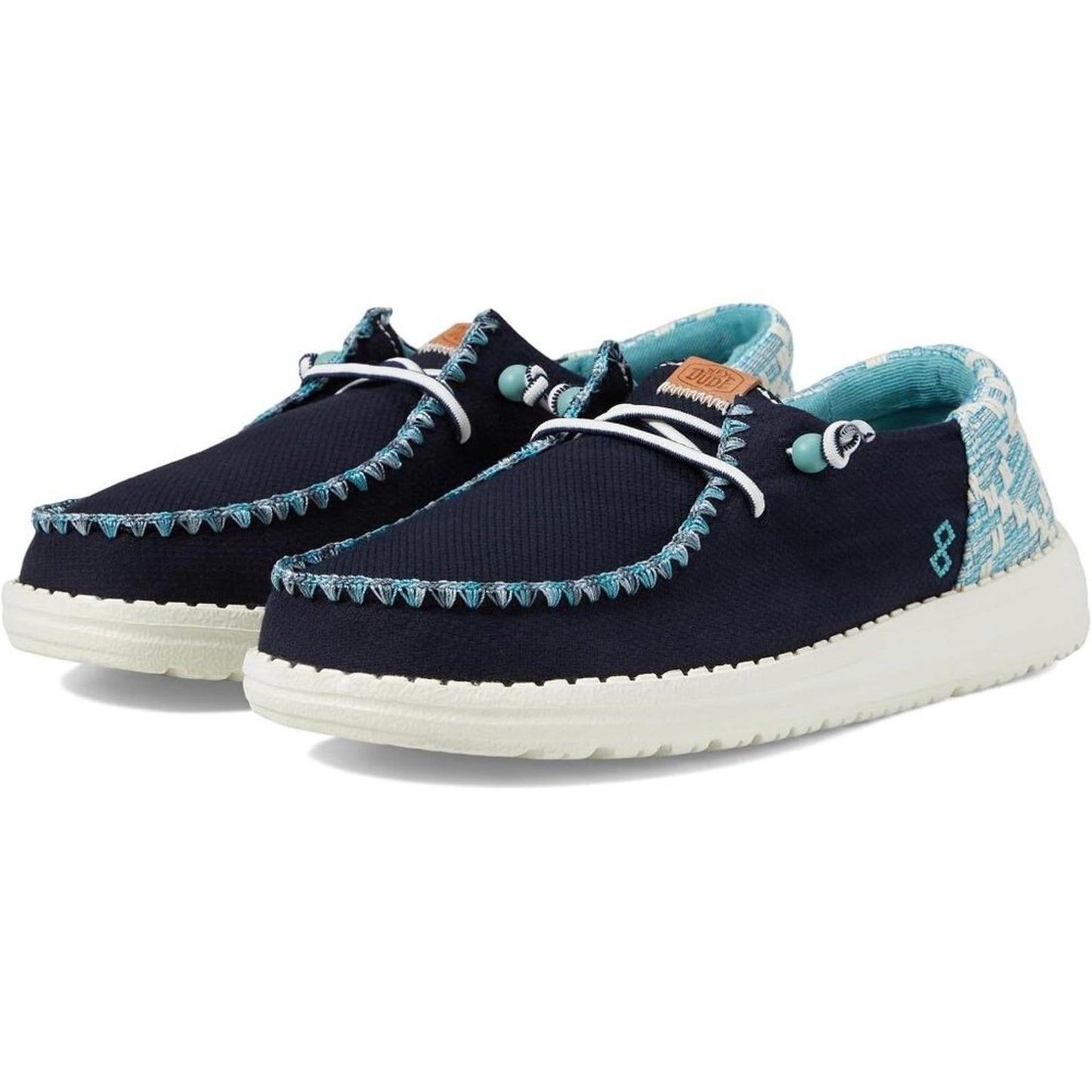 Wendy Funk Blue Jacquard Casual Shoes