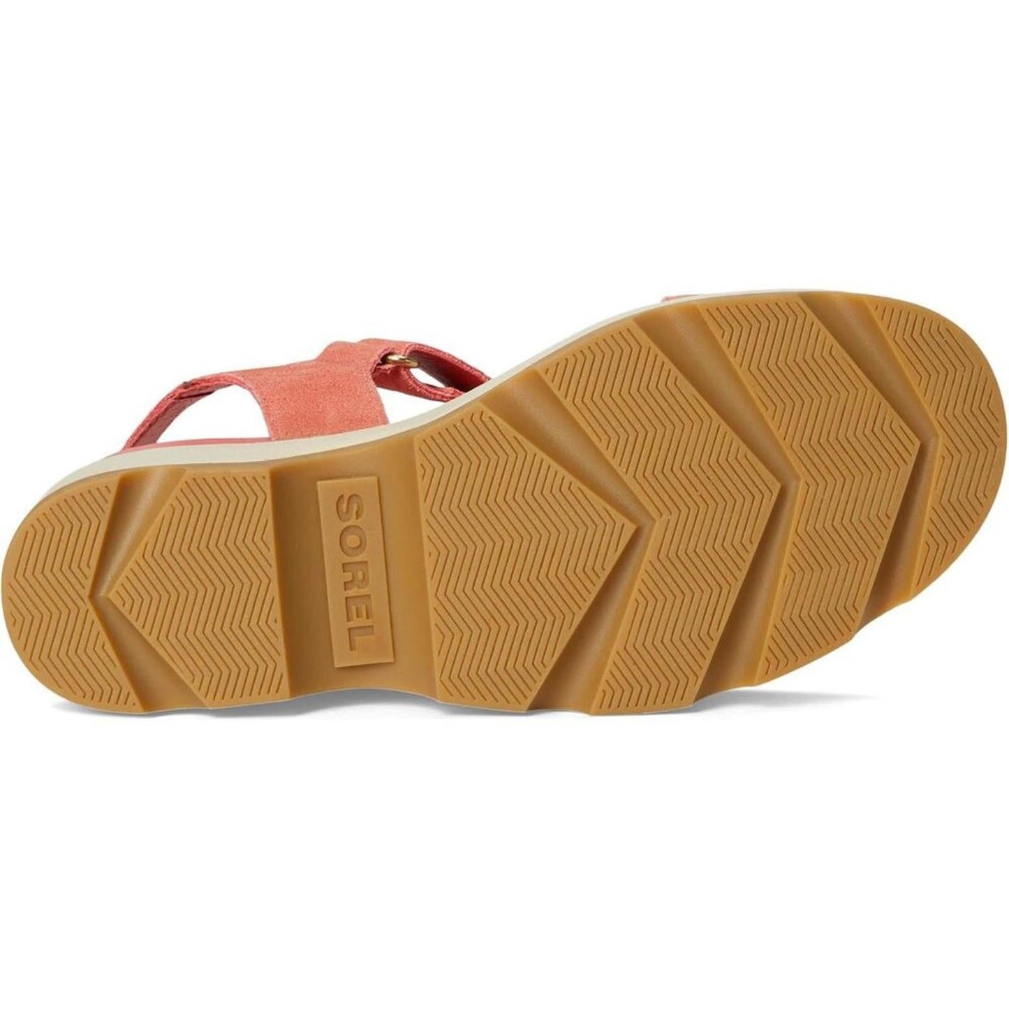Joanie IV Coral Blossom Y Strap Wedge Sandals
