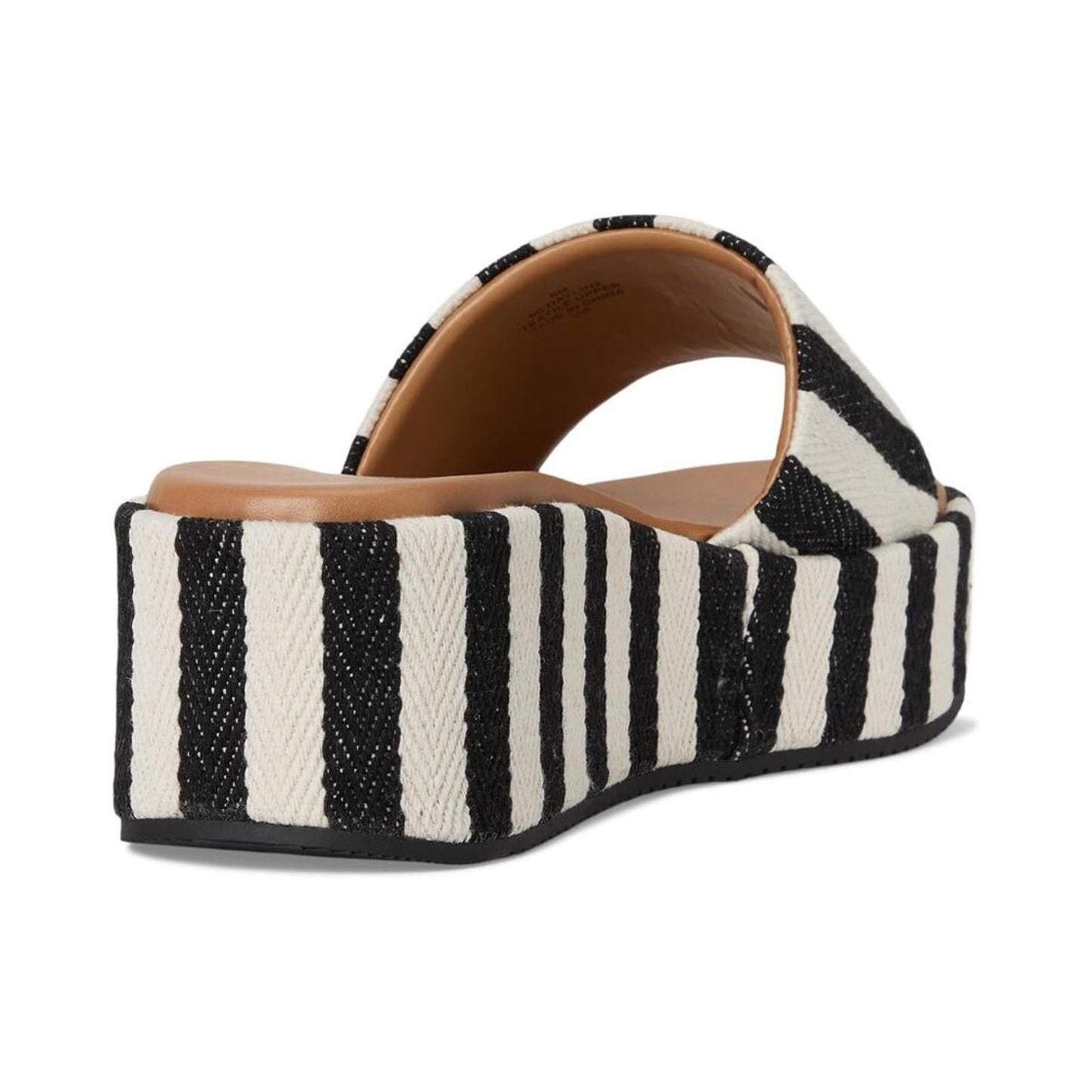 Daylin Black Stripe Wedge Sandals
