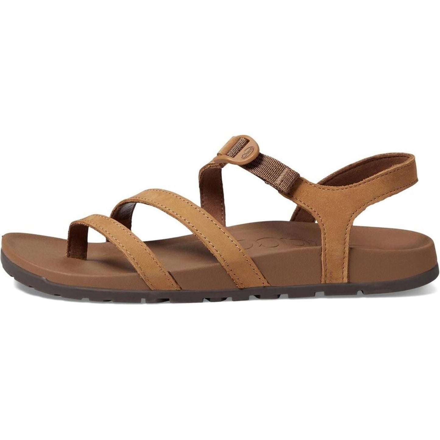 Lowdown Bone Brown Leather Strappy Sandals