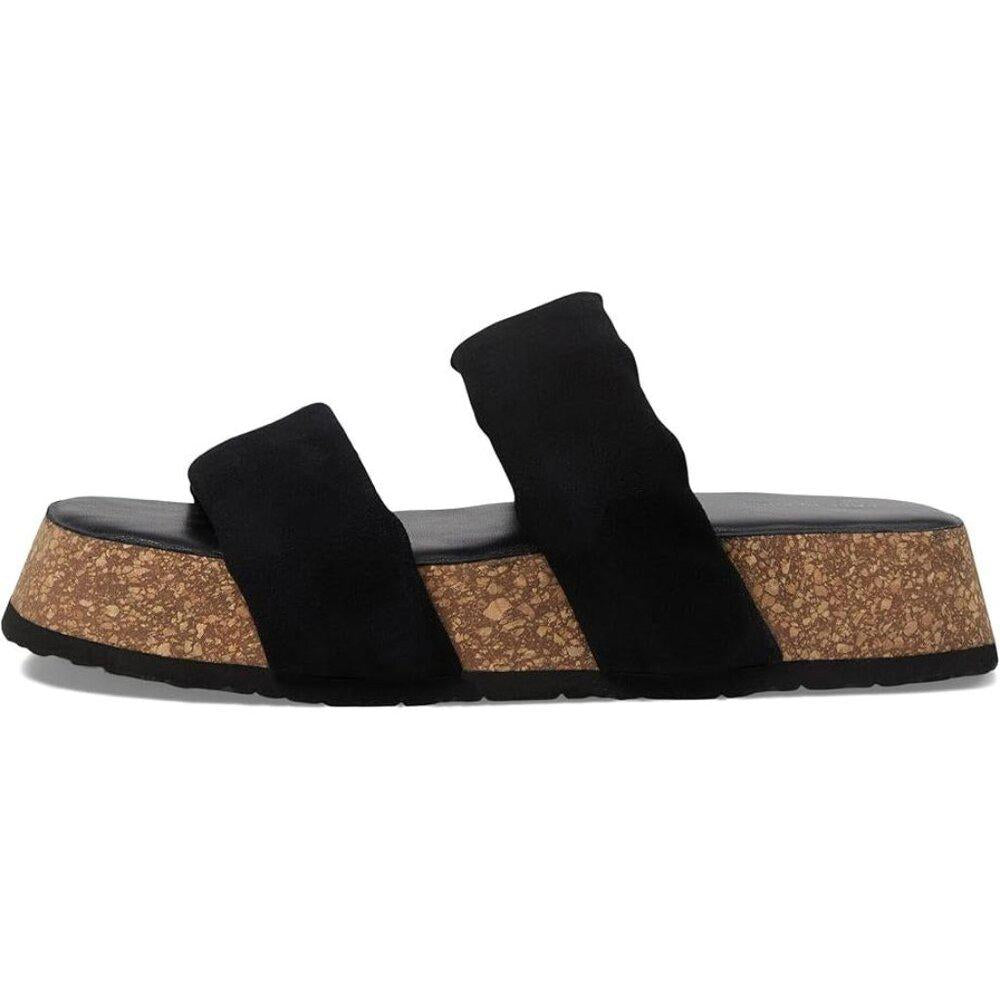 Free People Sandals Fairmount Black Leather Platform Shoes