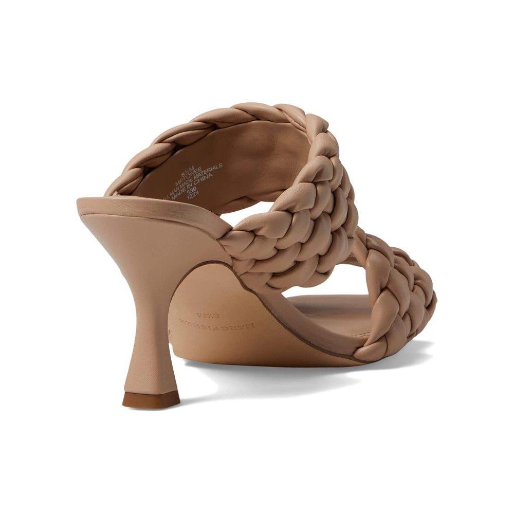 Toree Latte Braided Heeled Sandals